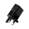 Carregador de nitreto de gálio padrão britânico Pd30W personalizado certificado pela Ukca para carregamento rápido Apple A+C cabeça de carregamento de telefone celular