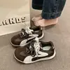 Tênis de Treino Pequenos Populares para Verão 2025, com Elevação Interna e Mostrando o Pé, para Mulheres, Sapatos Casuais Leves Retrô, Sapatos Macios de Solado Estilo Forrest Gump