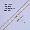 Collar Versátil Unisex Chapado en Oro Real Resistente a la Corrosión Cadena para Clavícula