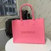 Suporta Personalização do Mesmo Estilo da Bolsa Tote de Feltro Xiaohongshu, Bolsa de Ombro Única para Compras, Bolsa Tote para Presente, Bolsa de Feltro