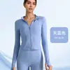 Ropa de Yoga Lulu Deportes al Aire Libre Protección Solar Manga Larga Adelgazante Running Fitness Ropa Deportiva Secado Rápido Ropa de Fitness para Mujeres