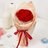Amazon Comercio Exterior Ramo de Hilo de Clavel Rosa Individual Producto Terminado Flor Tejida Simulada Regalo Empresa Compra Grupal