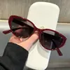 Gafas Retro Disco Personalizadas, Gafas de Marco Pequeño de Moda para Sesión de Fotos de Influencer Hip-Hop, Gafas de Sol, Gafas de Sol Ojo de Gato D
