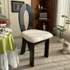 Silla de Madera Maciza Retro Francesa Silla de Comedor Diseñador de Hogar Estilo Medieval Wabi-Sabi Silla Respaldo de Silla Mesa de Comedor de Restaurante Silla Sirena