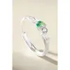 Anillo de Pareja Sou de Amor Artesanía en Esmalte Sentido de Alta Gama Lujo Ligero Anillo de Moda Personalizado Bucle con Letras Boca Ajustable