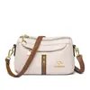 Bolso bandolera simple de moda para mujer, nuevo, versátil, textura de cuero suave, lujo ligero, casual, bandolera única, simple