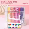Nuevos marcadores acrílicos con forma de diamante, punta suave y con purpurina en una caja apilable, diseñados para arte y dibujo, y no traspasan el papel.