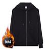 Cárdigan Sudadera para Hombre Otoño Sudadera con Capucha Invierno Sudaderas Ropa Color Sólido Más Terciopelo Cierre Cremallera Abrigo Suelto Hombre
