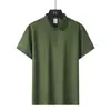 Camiseta Polo de Manga Corta para Hombre Verano Solapa de Polo Negocios Fresca Moda Tendencia Secado Rápido Transpirable Absorbente de Sudor Deportes al Aire Libre