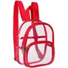 Mochila Transparente Impermeável para Campo Esportivo Europeu e Americano Bolsa de Cosméticos de Viagem Grande Capacidade Mochila Escolar para Estudante Bolsa de Cosméticos de PVC