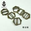 Metal japonês fivela colete cinto fivela ajustável bagagem quatro-engrenagem olho fivela roupas botão avental botão olho