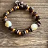 Pulseira Versátil com Contas de Grãos de Café Artesanais Design de Nicho para Mulheres Pulseira Única para Melhores Amigas Casal Joias Atacado