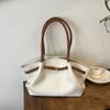 Comércio exterior de alto valor, nova bolsa de ombro plissada feminina 2025, bolsa feminina de nicho, design francês, bolsa de axila, moderna