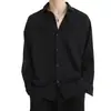 Camisa de manga larga de gasa estilo coreano transfronteriza nueva, informal moderna para primavera y otoño, marca de moda, holgada, guapa, versátil, holgada