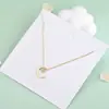 Collar de estrella y luna para mujer estilo frío simple lujo ligero mismo estilo que las celebridades de internet cadena de clavícula joyería de alta calidad