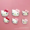 Luminoso Lazo Grande K Gato Accesorios de Resina Pegamento de Crema DIY Hecho en Casa Funda para Teléfono Móvil Pasador Caja para Auriculares Pegatina para Refrigerador
