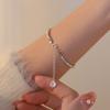 Diamante Suerte Roto Plata Varios Dos Suerte Marca Roto Plata Pulsera de Niña Pulsera de Lujo Ligero Pulsera de Diseño Nicho Nuevo