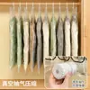 Bolsa de compresión para ropa colgante de tracción lateral tridimensional, almacenamiento al vacío, a prueba de polvo, ropa colgante con bolsa de compresión, suministro de fábrica
