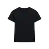 Camiseta Básica de Manga Corta Simple de Algodón Lycra 220g para Mujer, Tejido de Punto de Cuello Redondo de Verano, Ropa de Verano para Mujer, Ajustada, Ropa Básica Amigable con la Piel