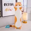 Comercio exterior transfronterizo Juguete de peluche de gato lindo muñeco almohada larga para dormir perezoso súper suave muñeco de cama generación de pelo