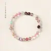 Pulsera Cristalina Multi-Tesoro Natural Pulsera de Círculo Único Elegante y Elegante Joyería de Múltiples Círculos para Mujer Mismo Estilo que Xiaohongshu