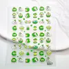 Pegatinas para Uñas Serie de Frutas Estéreo en Relieve 5D Pegatinas Decorativas de Cachorro Blanco de Dibujos Animados para Teléfono y Tableta Pegatinas para Uñas