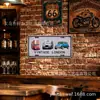 Artesanato em metal de placas de carro vintage europeias e americanas transfronteiriças, placas de estanho sem moldura, placas de publicidade, pinturas decorativas