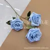 Flor Artificial con 3 Cabezas de Rosa de Diamante para Fondo de Salón de Bodas Decoración Suave, Flor de Mesa para Hotel Hogar para el Día de San Valentín