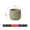 Copo para Vela Aromática com Textura de Cimento Transfronteiriço Copo Vazio para Vela DIY Pedra de Incenso Expansível Recipiente de Fragrância Sem Fogo Enfeites