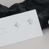 Lucky Four Mans Star Ear Nail Feminino Super Fada Ins Nicho Assimétrico Star Ear Bone Nail Pequeno Estrela Ear Headset