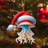 Nuevo Acrílico Plano Transfronterizo Mundo Animal Colgante Fiesta de Navidad Adorno para Árbol de Navidad