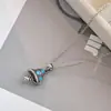 Accesorios de Collar de Chanclas de Acero Inoxidable Transfronterizos para Mujer, Cadena de Clavícula Moderna y de Alta Gama, Joyería Exquisita y Versátil de Acero de Titanio