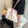 Bolsa Feminina Nova Primavera 2025 Versátil de Alta Qualidade Bolsa Tote de Grande Capacidade para Aulas de Estudantes Universitárias Bolsa de Ombro para Trabalho