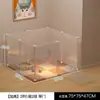 Jaula para Gatos Valla para Perros Doméstica Valla para Perros Pequeños y Medianos Mascotas Escudo de Aislamiento para Gatos Transparente para Interiores Anti-Escape