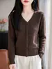 Novo Cardigã Casual Preguiçoso de Renda com Manga Longa Feminino Outono Inverno Solto Macio Aderente Malha Externa Versátil Top de Temperamento