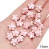 Cuentas sueltas de cerámica rosa con forma de flor de gato, hechas a mano, accesorios para pulseras y collares.