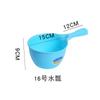 Cuchara de plástico perlado para agua al por mayor, casera, engrosada, de plástico grande, mango largo, cuchara de agua para cocina, resistente a caídas, cuchara de agua redonda de plástico