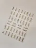 Adesivos de Unha de Formiga Estampagem a Quente Adesivos Estampa de Leopardo Ouro Âmbar Decorações de Arte de Unha Outono/Inverno Fabricante Original YT9394