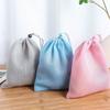 Suministro Directo de Fábrica Bolsa de Malla Bolsa de Malla de Poliéster Bolsa de Almacenamiento para Acabado de Juguetes para Niños para el Hogar Bolsa con Cordón