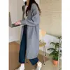 Cardigã de Tricô para Mulheres 2026 Outono e Inverno Novo Estilo Retrô Elegante Estilo Preguiçoso Solto Casual Casaco Suéter de Comprimento Médio