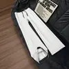 Calça de treino cleanfit cinza mescla com barra curva masculina tendência nicho xadrez emendado reta casual esportiva