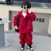 Conjunto de Roupa de Outono para Meninos, Novo Estilo Primavera e Outono 2026 Jaqueta Corta-vento Infantil, Roupas da Moda e Estilosas para Meninos