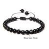 Pulseira Feminina Popular de Pedras Naturais Olho de Tigre 6mm da Amazon, Pulseira com Pingentes Tecida à Mão, Venda Quente