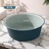 Tina Redonda de Plástico de Alta Calidad para Cocina del Hogar, Lavabo Grande Engrosado, Tina de Lavandería, Tina de Agua de Color Sólido