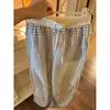 Pantalones de pijama estilo perezoso, ligeros, de cintura alta para mujer, nueva colección verano 2026, versátiles, de corte holgado, cómodos y de pierna ancha para estar en casa.