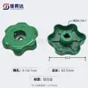 Accesorios de Perilla de Válvula de Control para Distribuidor de Agua de Calefacción por Suelo Válvula de Control de Calefacción Manija Giratoria Válvula de Bola Geotérmica Válvula de Ángulo para Calefacción de Agua