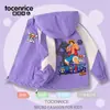 Cortavientos con Forro Polar de Luffy Ace de One Piece para Niños, Chaqueta de Invierno Gruesa con Capucha, Resistente al Viento, Bloques de Color, Dibujos Animados