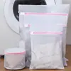 Saco de Lavanderia Atacado para Máquina de Lavar, Saco de Malha Anti-Deformação, Malha Fina, Malha Grossa, Furo Grande, Conjunto de Sacos de Lavanderia Espessos de Camada Dupla
