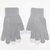 Guantes de punto cálidos a prueba de frío personalizados alto valor estético unisex pantalla táctil invierno lana tejido guantes de dedo completo transfronterizo