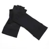 Luvas de Meio Dedo com Fibra de Cobre para Pressão Transfronteiriças para Homens, Esportivas de Silicone Antiderrapantes para Atividades ao Ar Livre, Fitness, Ciclismo, Luvas com Tela Sensível ao Toque, Feitas Sob Medida